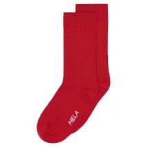 Gerippte Baumwoll-Socken GOTS, 2er Pack