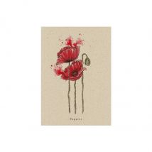 Postkarte Mohn