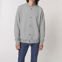 Sweatjacke Modell: Boston mit Knopfleiste