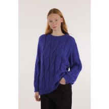 Mohair Zopfmuster-Pullover Modell: Iroise