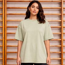 Frauen Oversized T-Shirt Acid Wash