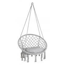 Sedia sospesa a dondolo grigia, amaca poltrona sospesa - Bali - SS01BA