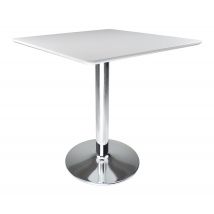 Tavolo quadrato 80x80 bianco, tavolino da bar mod. Romeo TQ08-8.8ROPA