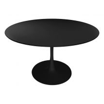 Tavolo rotondo Ø120 cm, tavolo da pranzo tondo mod. Omar - Colore: Nero - TR10-12OMPM