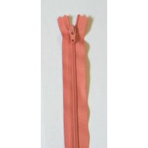 YKK Nylon Closed End Dress Zips Dark Peach
