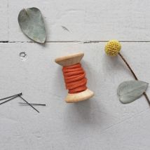 Atelier Brunette Viscose Crepe Piping Chestnut