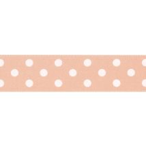 Berisfords Polka Dot Ribbon (Value Roll) 71 Peach
