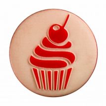 Prym Cupcakes Shank Buttons Red & Pink