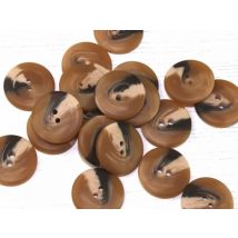 Dill Marble Plastic Buttons Brown
