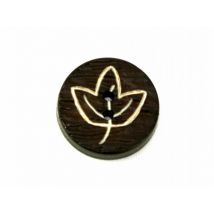 Dill Maple Leaf Buttons (Value Pack) Dark Brown
