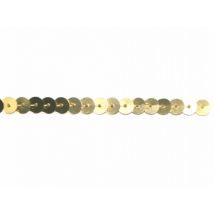 Essential Trimmings Strung Single Sequin Trim Gold