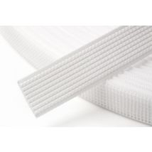 Hemline Uncovered Polyester Boning White