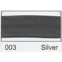 Essential Trimmings Polycotton Bias Binding Tape Silver Grey