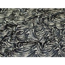 Lady McElroy Stretch Woven Jacquard Fabric Black & Beige