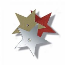 Trimits Large Sequin Stars Silver