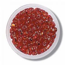 Trimits Glass Rocaille Beads Red