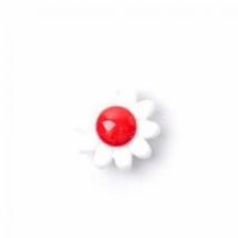 Crendon Flower Buttons Red