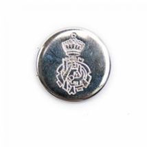 Crendon Military Style Metal Buttons Silver