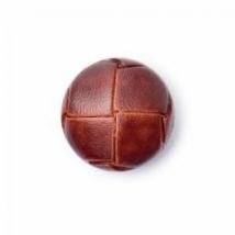 Crendon Plastic Leather Look Buttons Brown