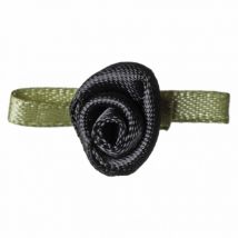 Gutermann Satin Ribbon Roses Black