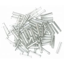Craft Factory Glass Bugle Beads Silver