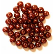 Craft Factory Round Pearl Beads Bronze