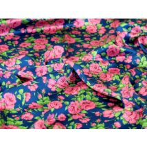 Liberty London Carline Rose Belgravia Silk Satin Fabric Pink