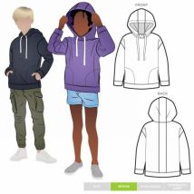 Style Arc Paper Sewing Pattern Kids Fitzroy Hoody