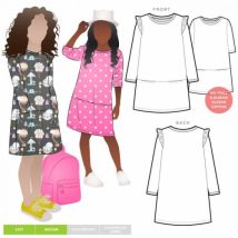 Style Arc Paper Sewing Pattern Kids Emma Knit Dress