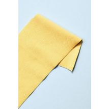 Mind The MAKER Organic Cotton Rib Stretch Knit Fabric Blonde Yellow