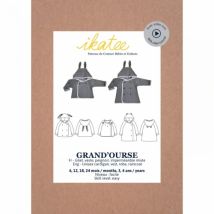Ikatee Paper Sewing Pattern Baby GrandOurse Cardigan
