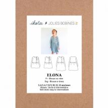 Ikatee Paper Sewing Pattern Kids Elona Blouse & Dress