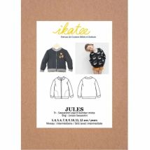 Ikatee Paper Sewing Pattern Kids Jules Bomber Jacket