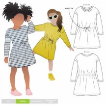 Style Arc Paper Sewing Pattern Kids Clara Knit Dress