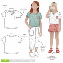 Style Arc Paper Sewing Pattern Kids Taylor Knit Tee
