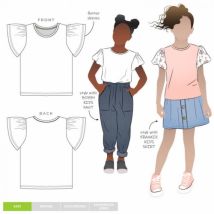 Style Arc Paper Sewing Pattern Kids Harlow Knit Top