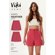 Vikisews Paper Sewing Pattern Heather Shorts