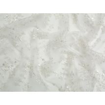 Minerva Core Range Beaded Embroidered Tulle Lace Fabric