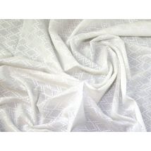 John Louden Cotton Dobby Fabric White