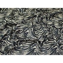 Lady McElroy Stretch Woven Jacquard Fabric Black & Beige