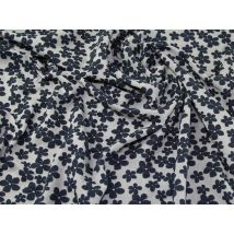 Lady McElroy Textured Stretch Knit Fabric Navy Blue