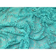 Lady McElroy Crochet Lace Fabric Turquoise