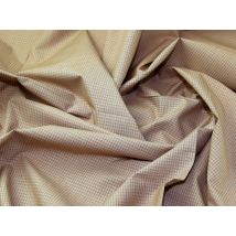 Lady McElroy Cotton Shirting Fabric Beige & Orange