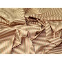 Lady McElroy Cotton Shirting Fabric Tan Orange