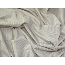 Lady McElroy Cotton Shirting Fabric White & Beige