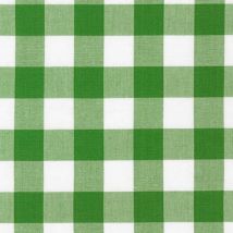 Robert Kaufman 1 inch Check Carolina Cotton Gingham Fabric Kelly