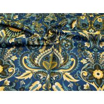Stof France Cotton Sateen Fabric Teal