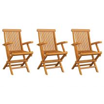 Sedie da Giardino 3pz in Legno Massello di Teak cod mxl 9276