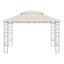 Gazebo 4x3x2,7 m Crema 160 g/m² 313915