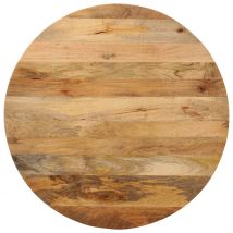 Piano per Tavolo Ø 90x2,5 cm Rotondo in Legno Massello di Mango 370068